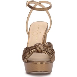 Jessica Simpson Women's Immie Platform Sandal Heeled, Bronze, 6.5