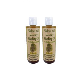 Walnut Oil Wood Finisher, Restorer and Sealer. Food Safe Preserve & Beautify Finished & Unfinished Wood - 8oz Bottles 2 Pack