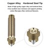 5PCS 0.4mm Nozzles for Centauri Carbon, 3D Printer Copper Alloy