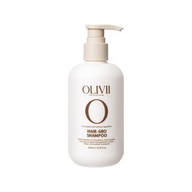 Olivii Hair-Gro Shampoo for Thinning Hair – Biotin & Caffeine Infused with Red Clover & Turmeric, Vegan Formula for Fuller, Stronger Hair, Sulfate-Free Volumizing Shampoo, Natural Citrus Scent