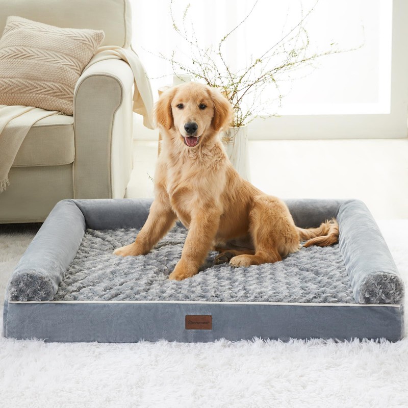 BFPETHOME Dog Beds for Large Dogs, Orthopedic Dog Bed for