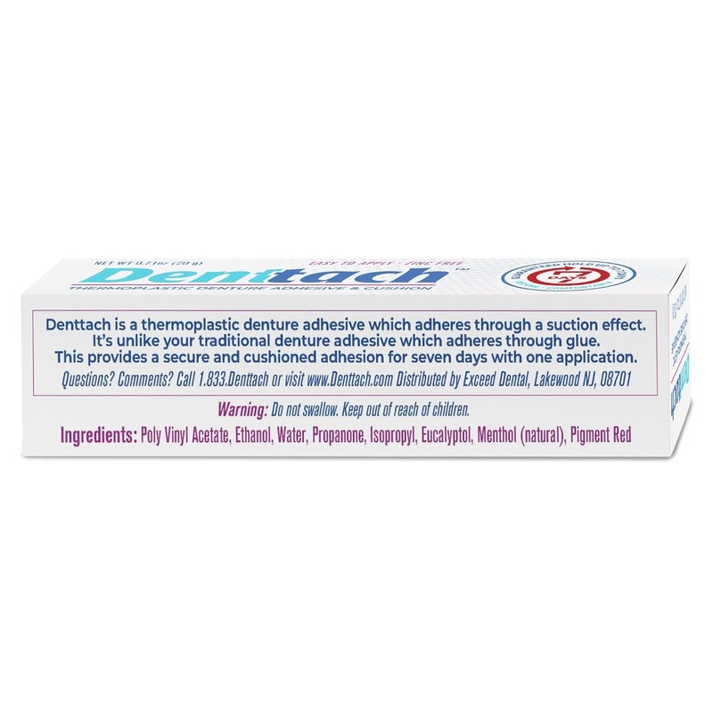 Denture Adhesive, Thermoplastic Denture Adhesive, Cushion and Reliner, Comfortable, Secure