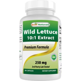 Best Naturals Wild Lettuce 10:1 Extract 250 mg - 240 Capsules