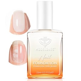 modelones Fortalecedor de uñas, esmalte de uñas blanco lechoso, reparación de uñas para uñas dañadas, endurecedor de uñas de secado rápido, esmalte de
