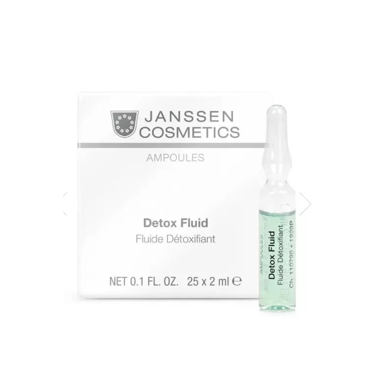 Janssen Cosmetics DETOX FLUID Contains 25 Ampoules x2ml exp 08/28