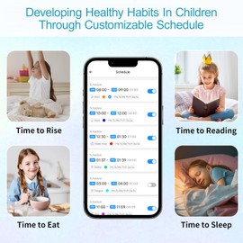 Homidy Ready to Rise Children's Sleep Trainer, Night Light, Alarm Clock, White Noise for Nursery or Soother, Toddler & Kids Bedroom (5nd Gen Upgrade)