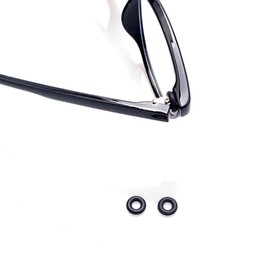 LCLONY 5 Pairs Glasses Grips Hinge Rings Tighteners Eyeglass Temple Silicone Eyeglass Repair Kits with Screwdriver