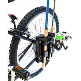 BIKE FISHERMAN - Bike Fishing Rod Holder - Holds 2 Rods - Easily Mount - Secure
