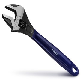 DISEN 300mm Schraubenschlüssel, Max. 40mm Maulweite Verstellbarer Rollgabelschlüssel Einmaulschlüssel aus Chrom-Vanadium Stahl