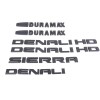 GM 6PCS 2011-19 Matte Black GMC Sierra Denali Emblem Duramax