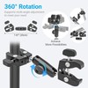 INSSKY Super Double Clamp Mount, Umbrella Clamp, Anti-Slip 360° Adjustable