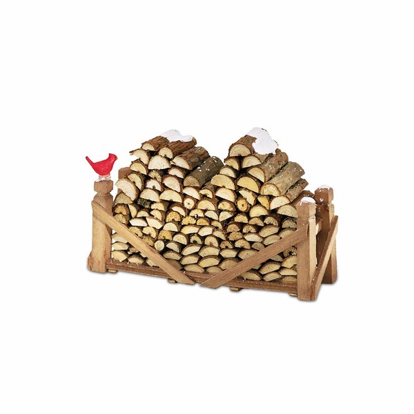 Department 56 Accessories for Village Collections Natural Wood Log Pile,Multicolor, 3 Inch Figurine