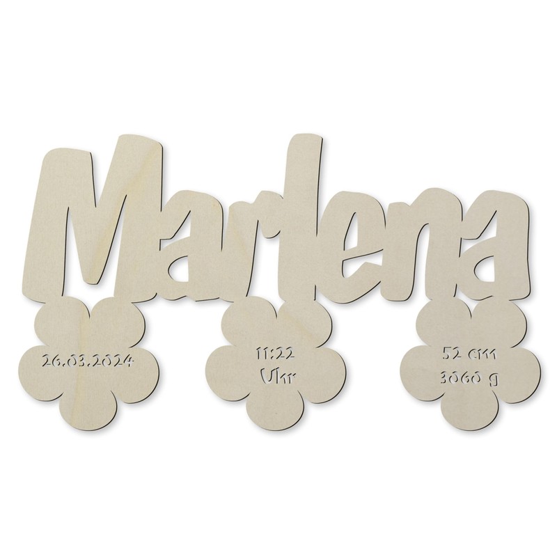 Lamp with Happy Christening Nursery Baby Name And Birth DETAILS-A