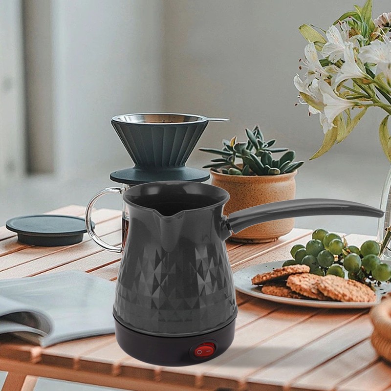 500ML Electric Coffee Pot Fast Heating Dual Protection Portable Coffee