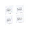 4 PACK Shower Caddy Adhesive Replacement, Shower Shelf Adhesive No