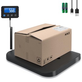 KKZ Shipping Scale, 440 LB Heavy Duty Postal Scale for Packages, Large Mailing Scale for Postage, Industrial, Small Business, Laundry, Warehouse, Stainless Steel