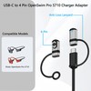 2-Pack Portable Charger Adapter for Shokz OpenSwim Pro S710 Headphones,