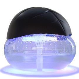 Air Purifier, Home Water Filter Air Purifier (Black, Green, White), Essential Oil Aromatherapy Diffuser with LED Light, Home Office Air Purifier, Smoke and Pet Home Small Air Purifier - Color: black