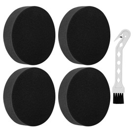 4 Pack 1608225 Filter Replacement Compatible with Bissell Powerforce Helix 1797 2190 2190V, Fit for Cleanview Rewind 2258 2492 2191 2256 1700 2254, Fits PowerGlide PowerEase, with 1 Cleaning Brush