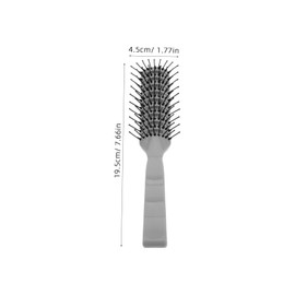 SAFIGLE 3pcs Scalp Massage Wide Tooth Comb for Curly Hair Detangling Durable Hair Styling Brush for Wet Dry Use Grey Color