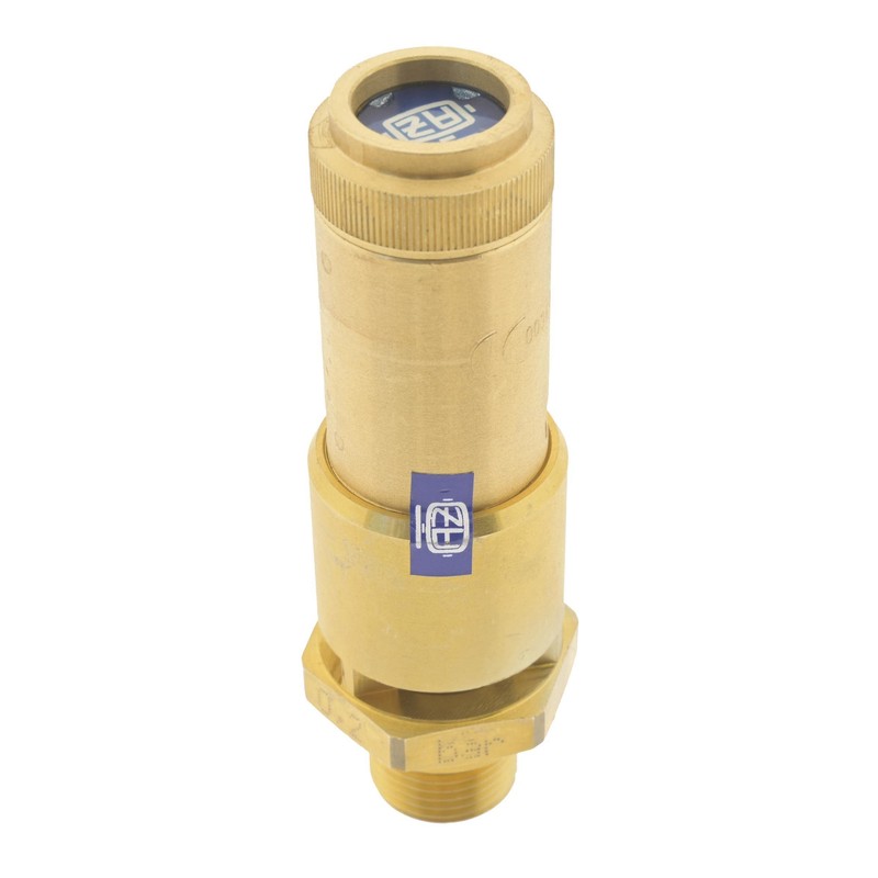 TÜV Safety Valve G 3/8 Inch (DN10), 10.00 Bar, Brass