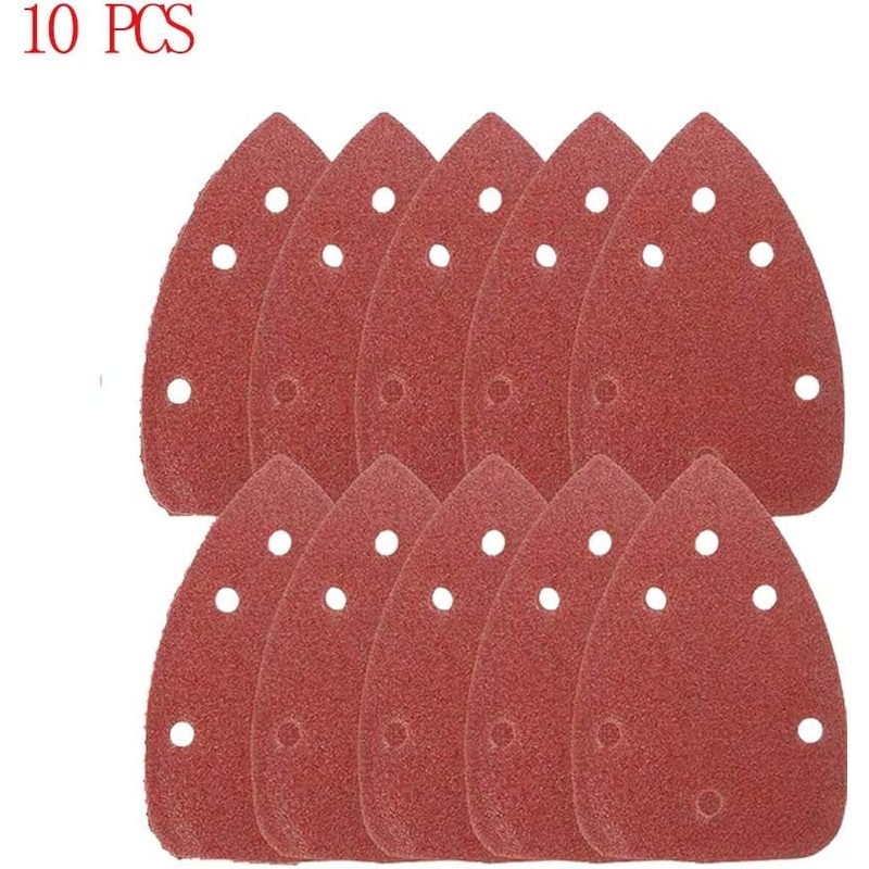 myoseya Sanding Paper Sanding Discs Triangle 6 Holes Sanding Disc