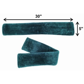 Majestic Ally Mink Fleece Girth/Cinch Cover, Soft Plush for Horse Riding Comfort, Breathable, Moisture-Wicking (Hunter Green)