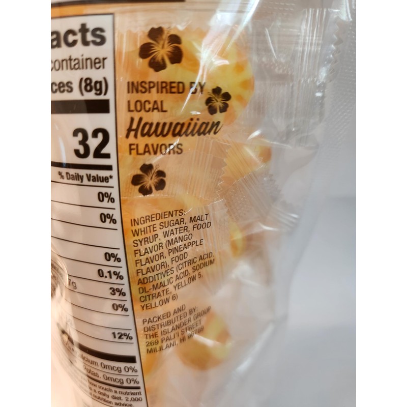 Old Fashion Hawaiian Hard Candy 5oz Bags Pineapple Mango