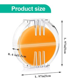 XUKZIMA 2 Pcs Beeswax Thread Conditioner Thread Wax for Hand Sewing with Plastic Box Thread Conditioner Wax Beeswax for Sewing Quilting Reinforcing Thread (Yellow)