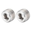 sourcing map Hex Countersunk Plug - Stainless Steel Pipe Fitting