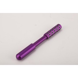 Betypura 30-Stone Facial Roller - Cooling Face & Neck Massager Tool for Skin Rejuvenation | 360° Contouring with Germanium Stones & Aircraft Aluminum | Portable 7.6" Beauty Roller - Purple