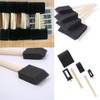 Taicols 10pcs Foam Paint Brushes With Wood Handle - Sponge
