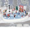 Lemax, Christmas Village with Skates Pond Clay with 4.5V Adapter