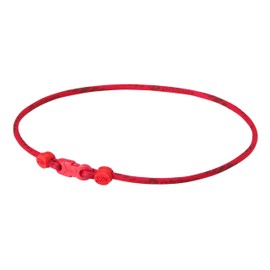 Phiten Rakuwa X50 Necklace, Slim Type, Red, 15.7 inches (40 cm)