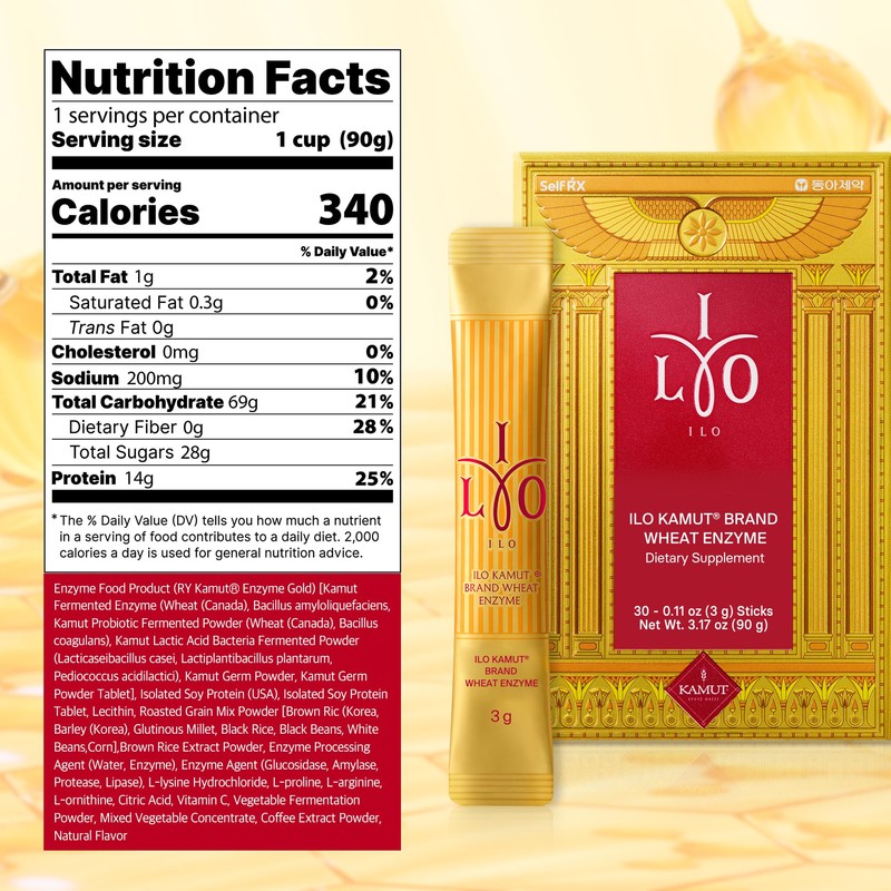 ILO Kamut Enzyme Complex – Digestive Health and Natural Metabolic