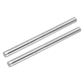 sourcing map Pack of 2 304 Metal Garden Poles, 16 mm x 250 mm Metal Rods for DIY Crafts, Motorcycle, Decoration, Garden