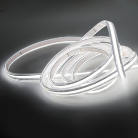 pcning COB Flexible LED Strip Light, Cool White, 3 m, 230 V, Direct Connection, 3 Metres, LED Strip, Waterproof, IP67, 6000 K (Cool White, 3 M)