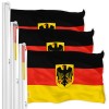 G128 3-Pack Germany Ensign Flag 3x5 FT Printed 150D Polyester