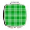 Island Gifting - Bright Green Plaid Check Design - Square