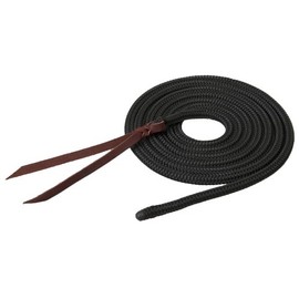 Weaver Leather Silvertip Yacht Braid Lead with Loop, 9/16-Inch x 15-Feet, Black