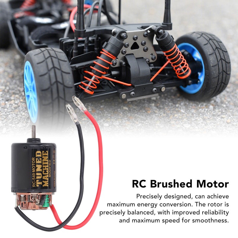 RC Car Motor Gearbox Kit External Carbon Brush 540 Brushed