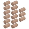 15pcs Essential Oil Car Diffuser Round Shape Simple Compact Walnut