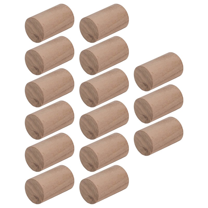 15pcs Essential Oil Car Diffuser Round Shape Simple Compact Walnut