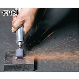 TRUSCO MA-380P Whetstone A with Shaft Umbrella Type Φ13 x Width 25 X Axis 3#60 10