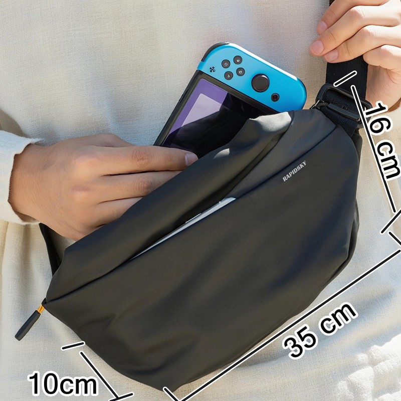 RAPIDSKY Lightweight Waterproof Messenger/Sling Bag - Adjustable Unisex Chest/Shoulder Pack