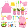 deAO Kids Gardening Tools Set, Garden Tools Kit with Shovel,