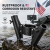 RV Dual Flag Pole Mount for 2" and 2¼" Tongue