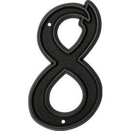 HIllman 844048 6-Inch Plastic House Number 8
