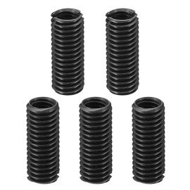 PATIKIL Grade 8.8 Carbon Steel Threaded Repair Insert Nut, 5pcs M6x1 Female to M8x1.25 Male High Strength Screw Sleeve Inserts Reducing Adapter Reducer 20mm