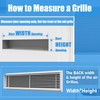 BJADE'S Linear Bar Air Vent Grille,40" X 8",HVAC Stander Vent